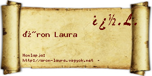 Áron Laura névjegykártya